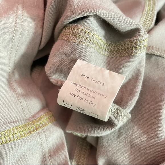 Universal Standard Eris Ash Gray Contrast Stitch Mock Neck shirt top XS 10 12 L - Picture 10 of 11